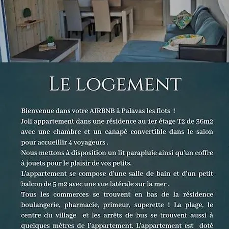 Les Flots T2 + Parking Prive Palavas-les-Flots